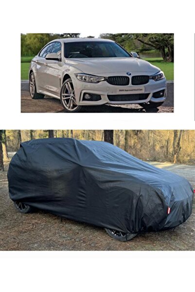 CoverPlus Bmw 420d xDrive متوافق مع سيارة القماش المشمع السميك للسيارات - أسود