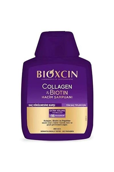 Bioblas Bioxcin Collagen & Biotin Volumenshampoo 300 ml – für dickes, kräftiges und volles Haar