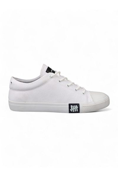 Pierre Cardin 9401 Linen Casual Sneaker Shoes White