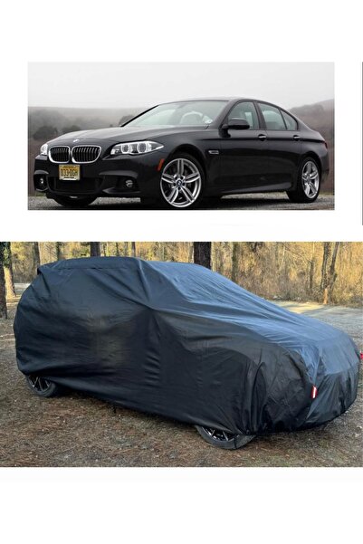 CoverPlus Bmw 535d xDrive متوافق مع سيارة القماش المشمع السميك للسيارات - أسود