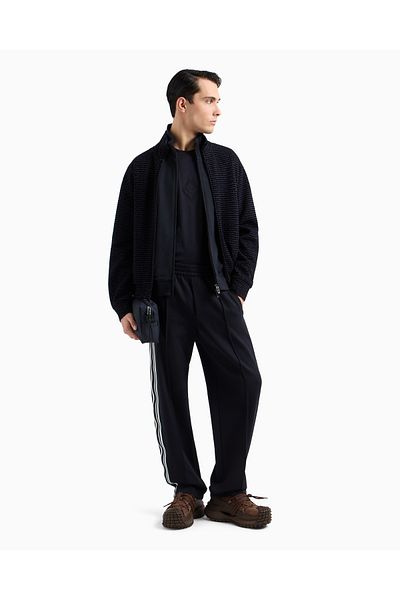 Emporio Armani Tricou pentru bărbați, cu mânecă scurtă, cu decolteu rotund, cu mânecă scurtă, cu emblema, EM 001040   AF13669-UB118