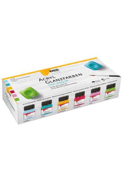 Kreul Vopsea acrilica lucioasa Color Living Kreul, set 6 buc x 20 ml