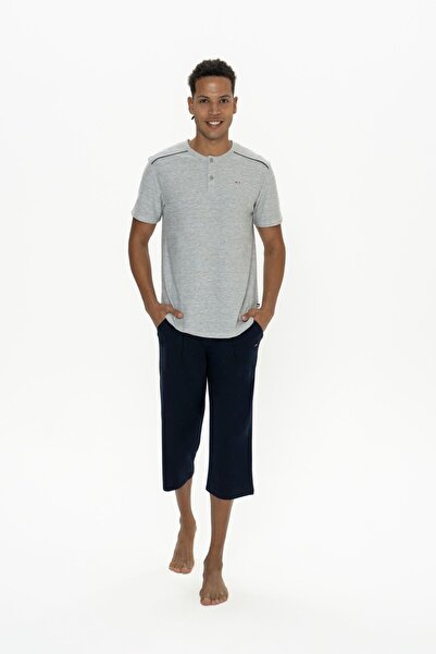 U.S. Polo Assn. 18887 Ανδρικό κοστούμι κάπρι με μισό μανίκι και μισό πατ