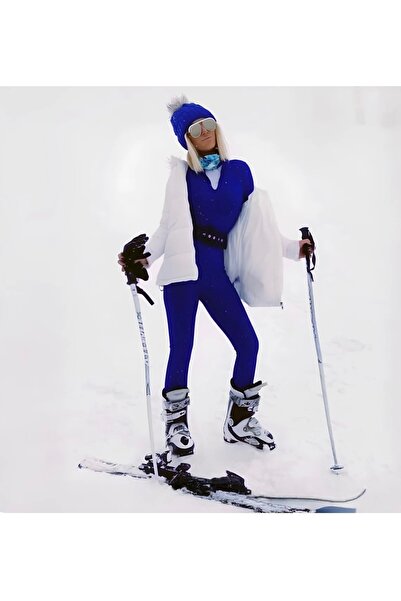 Seja Saks Uzun Kollu Kadın Kar Kışlık Tulum