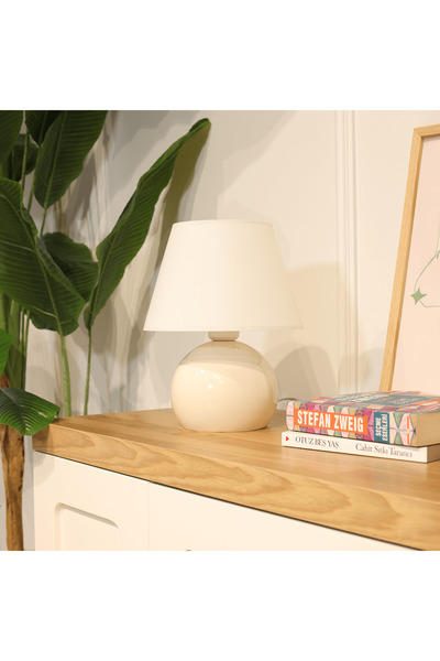 Ukay Home Lunor Beyaz Abajur