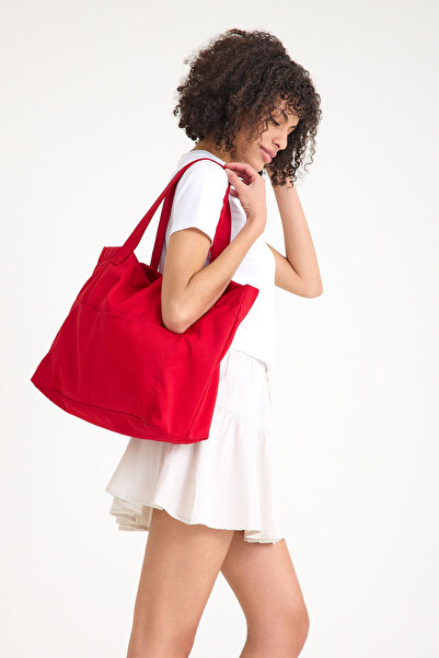 Simfa Premium Women's Colorful Lined Beach Bag / Shoulder Bag / Casual Bag (4 Pockets)