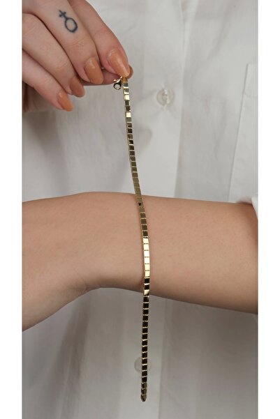 Arpaş 14 Ayar Altın Sade İtalyan Bileklik