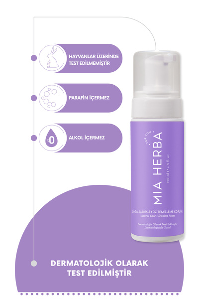 miaherba Doğal Içerikli Yüz Temizleme Köpüğü 150 ml