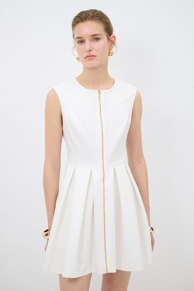 adL Zipper Detailed Sleeveless Dress