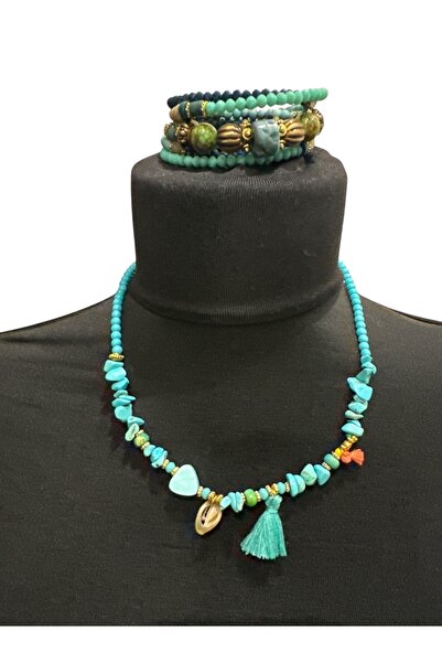 PHUTİ COLLECTION Authentic Necklace Bracelet Suit