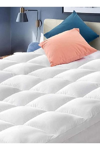Asraar Velouria|Microfiber Mattress Topper 8cm-Soft, Fluffy, Breathable Pad for Comfort & Support180x200cm