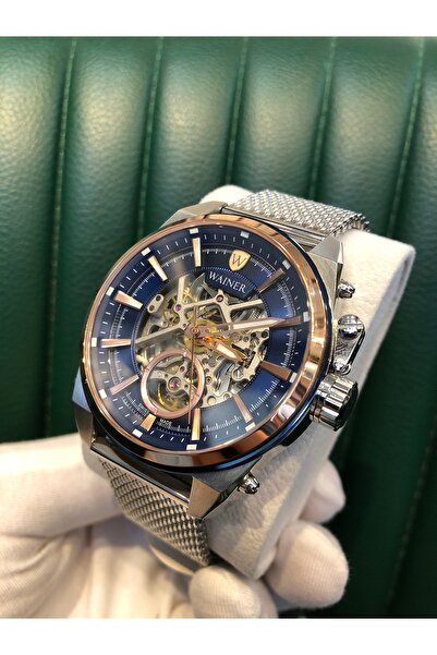Wainer Otomatik Erkek Kol Saati ve Otomatik Kol Düğmesi