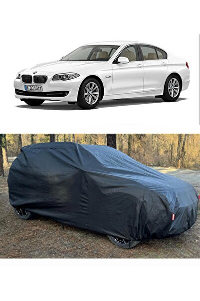 CoverPlus Bmw 520d Series متوافق مع سيارة القماش المشمع السميك للسيارات - أسود