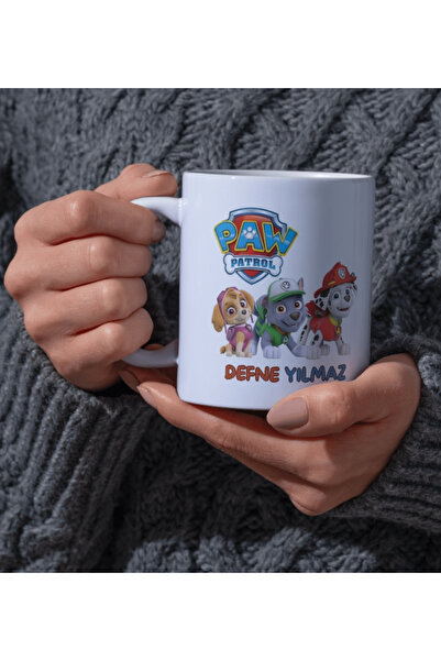 DEARMUG Kupa Bardak Çocuklar İçin Çift Taraflı Baskı Çizgi Film Karakterli Eğ...
