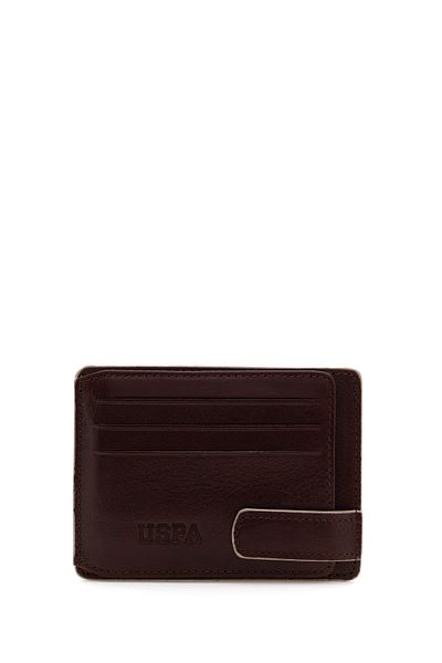 U.S. Polo Assn. Men's Brown Card Holder 50305447 -Vr029