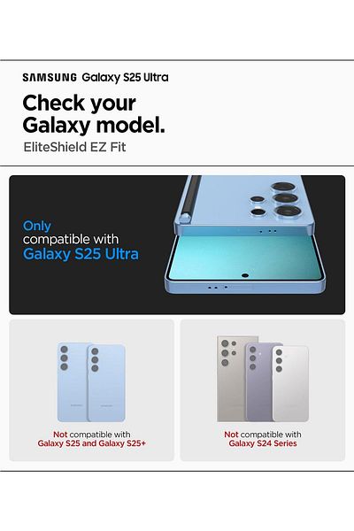 Spigen Spigen Elite Shield HD for Samsung Galaxy S25 ULTRA Screen Protector Flexible Film - [1 PACK]