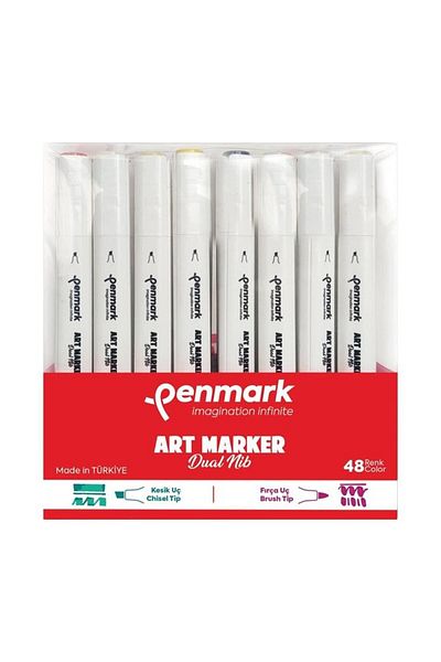 penmark 48-Piece Markers' Art Brush Pen Set
