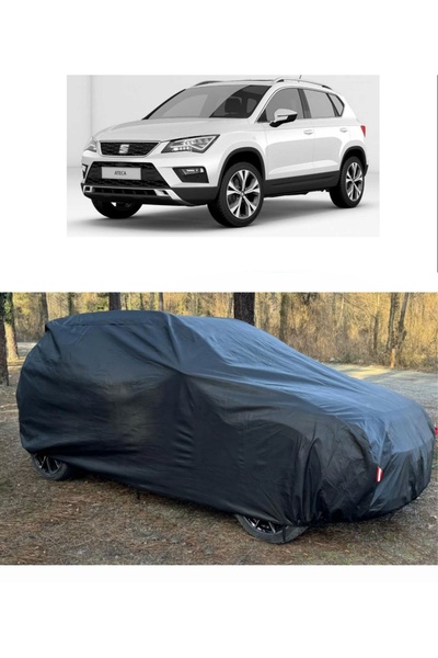 CoverPlus Seat Ateca Uyumlu Oto Araba Brandası KALIN Oto Dolu Brandası-Siyah