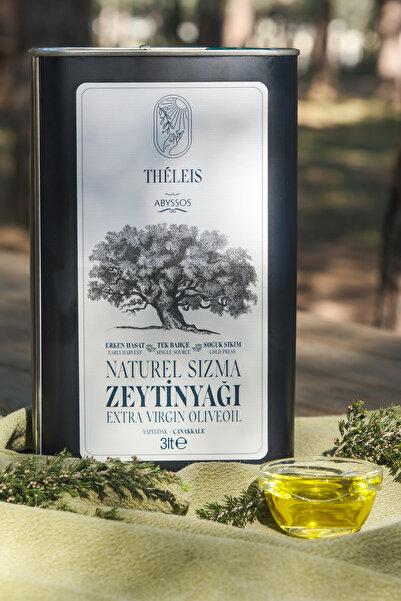 Théleis Erken Hasat Soğuk Sıkım Naturel Sızma Zeytinyağı 3 L (Ruby 3L)