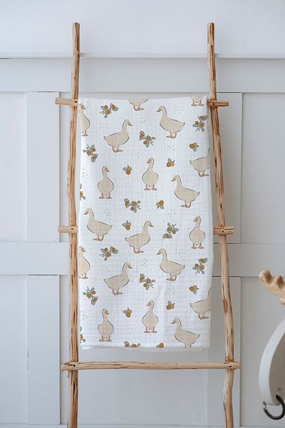 Tuğba Kuğu 4 Layer Muslin Blanket (100X120) - Bohemian Duck