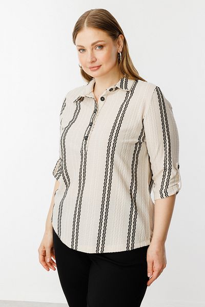 ON Self Textured Patterned Blouse
