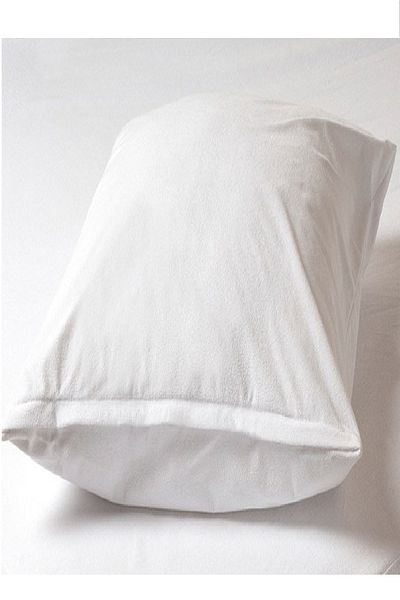 Evony 2 Pillow Cases Mattress Cover Cotton Unzippered Liquid Proof