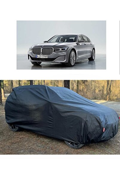 CoverPlus Bmw 730d xDrive متوافق مع سيارة القماش المشمع السميك للسيارات - أسود