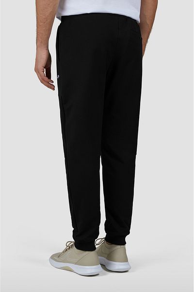 PAUL&SHARK Men's Regular Fit Elastic Waist and Legs Cotton Black Trousers C0P1235-011