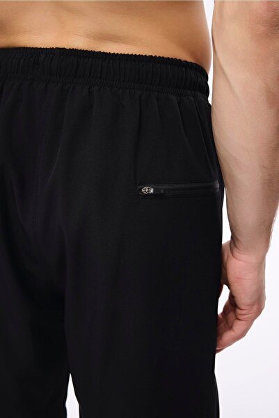 Haşema Spor Kesim Siyah Gri Erkek Kısa Havuz ve Deniz Şortu 5057