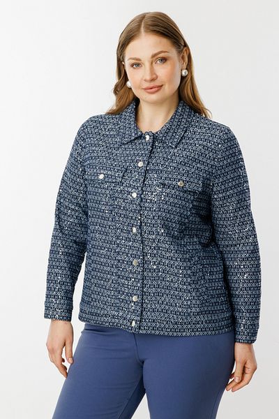 Ekol Sequin Detailed Snap Coat