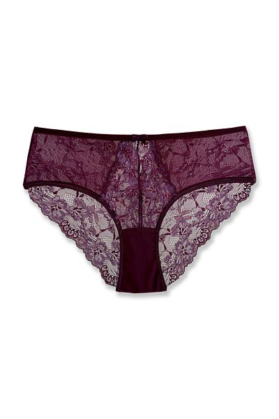 HNX 5 Pack Double Color Lace Tulle High Waist Women's Panties