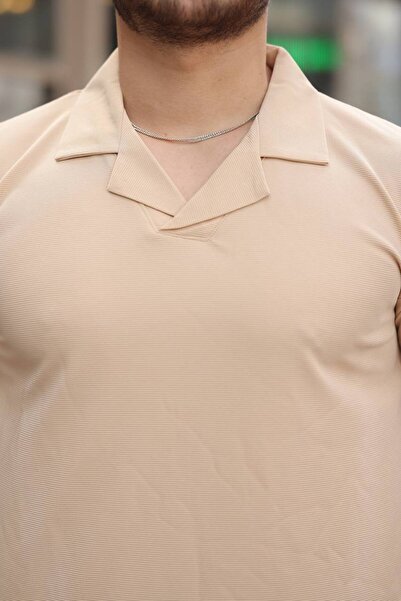 ROBERTO BORNOVA Οθωμανικό μπλουζάκι / T-shirt με γιακά νοσοκόμας