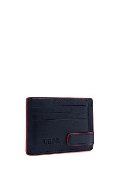 U.S. Polo Assn. حامل بطاقة باللون الأزرق الداكن للرجال 50305447 -VR033