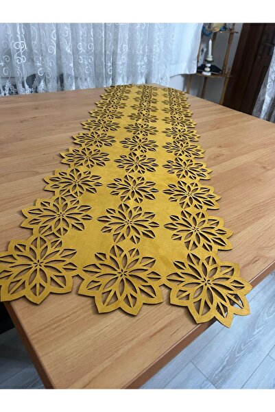 EHA LAZER Κάλυμμα τραπεζιού με μοτίβο λουλουδιών Cool Mustard Yellow American...