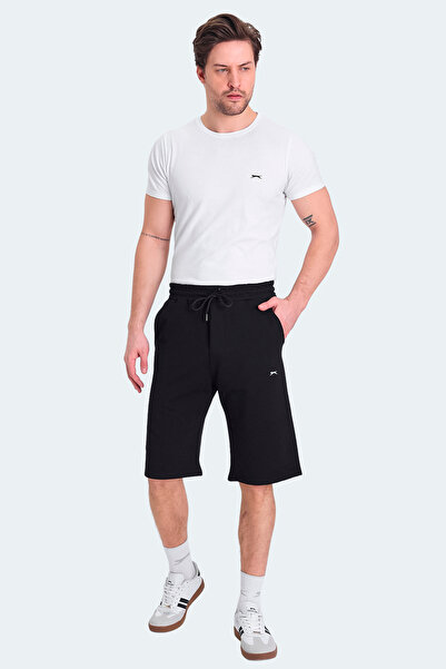 Slazenger KALEV Erkek Cepli Kapri Siyah Şort