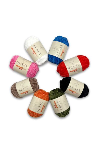 SENSY Velvet Slim Mini Pack Knitting Rope - Velvet Rope - Amigurumi Rope Set