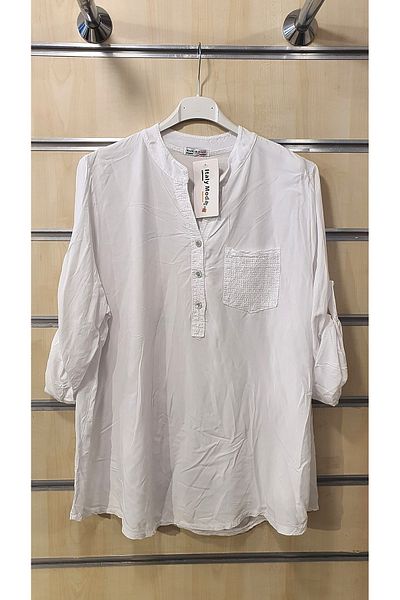 Park Moda Cămașă italiană cu buzunar cu paiete