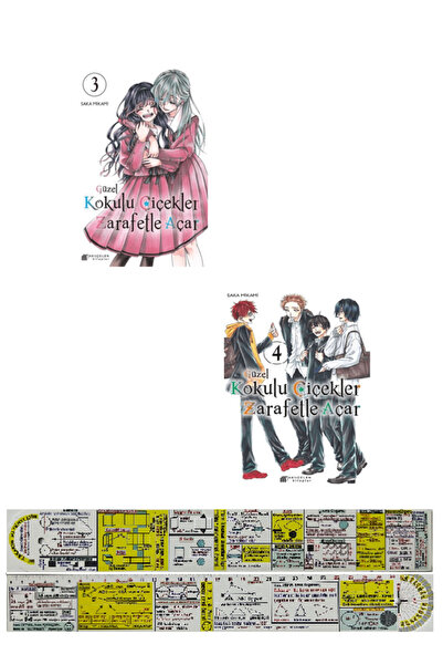 Akıl Çelen Kitaplar Güzel Kokulu Çiçekler Zarafetle Açar 3-4. Ciltler Manga S...