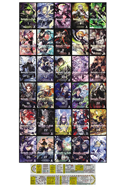 Kurukafa Yayınevi Seraph of the End 30 Cilt Manga Seti + Mat. Öğreten Cetvel
