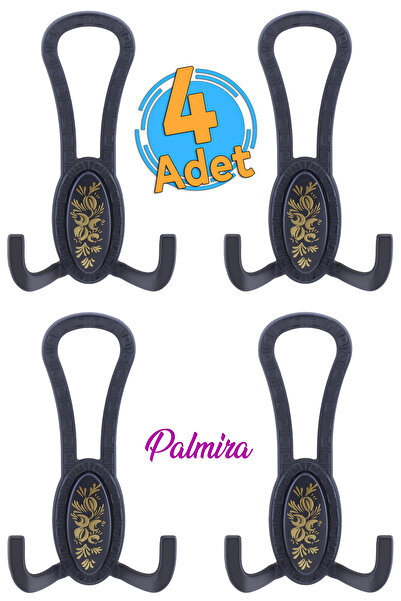 Badem10 Palmira Portmanto Vestiyer Duvar Askısı Metal Dolap Elbise Askılığı M...