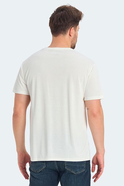 Slazenger Ανδρικό T-Shirt - Ecru KRAKKER