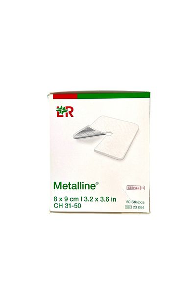 Locman Metalline Treakostomy Pad 50Pcs 8X9 Sterile