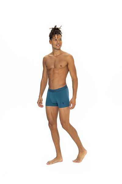 U.S. Polo Assn. Men's Navy Blue - Indigo - Gray 3-Piece Boxers