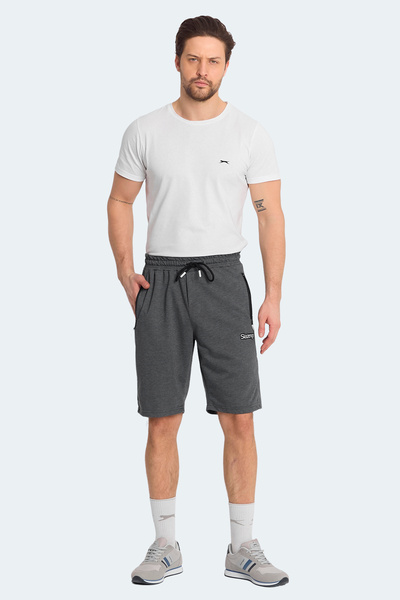 Slazenger Nagi Men's Dark Gray Shorts with Pockets