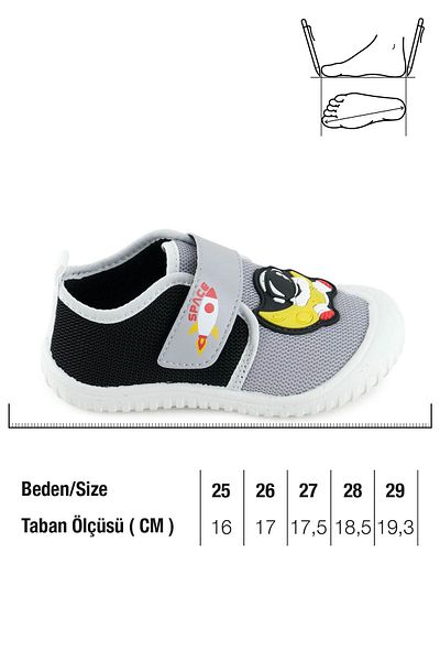 GEZER Summer Boy's Pvc Sole Velcro Adjustable Linen Casual Shoes