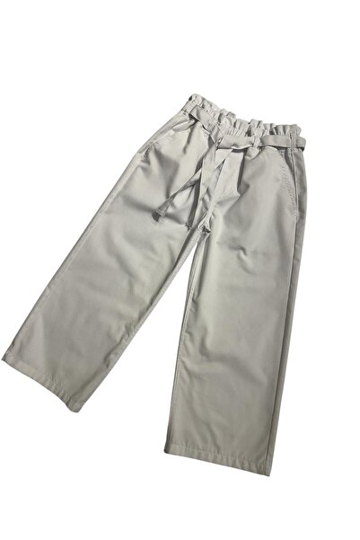 BOBBY JR KİDSWEAR PANTALONI LĂȚI DIN GABARDINE SUBȚIRE CU BRETE