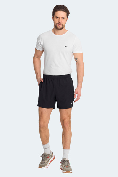 Slazenger ROMANO Erkek Cepli Fıtness Siyah Şort