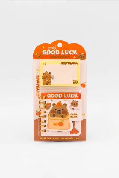 EFBUTİK Bloc de note Capybara Good Luck