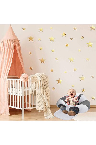 Teknor Gray White Gray Baby Sitting Support Cushion