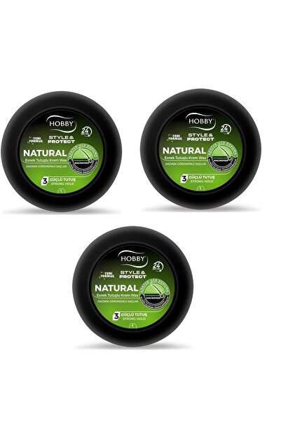 Hobby STYLE & Protect Natural Wax GÜÇLÜ TUTUŞ NO: 3 - 100 Ml X 3
